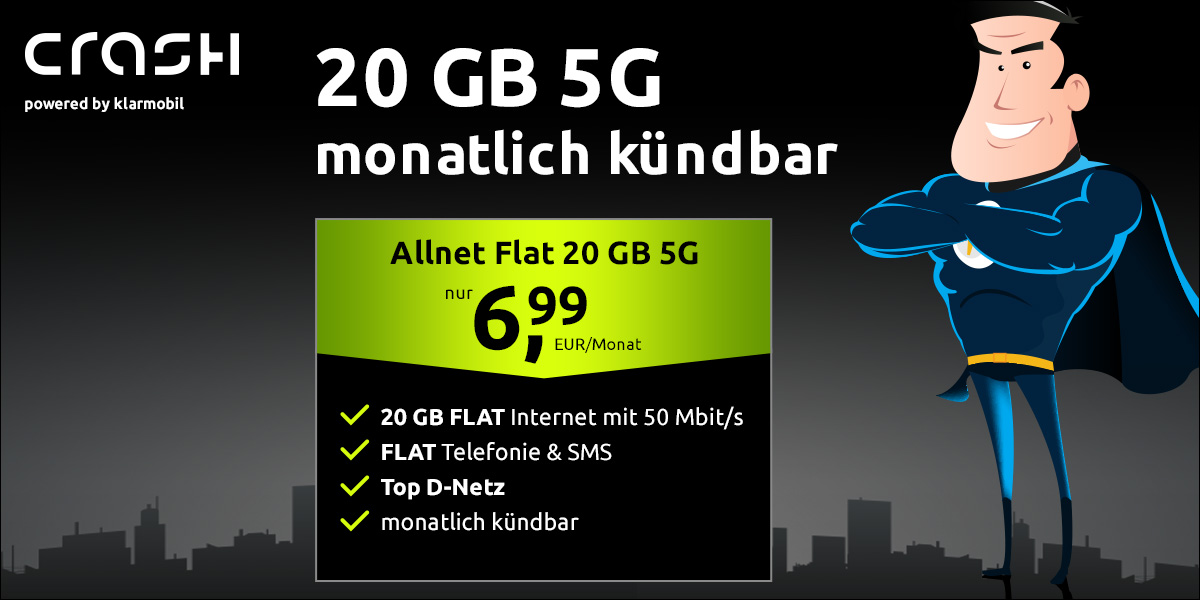 Crash Allnet Flat 20 GB 5G