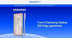 Gewinne ein Galaxy S25 Edge