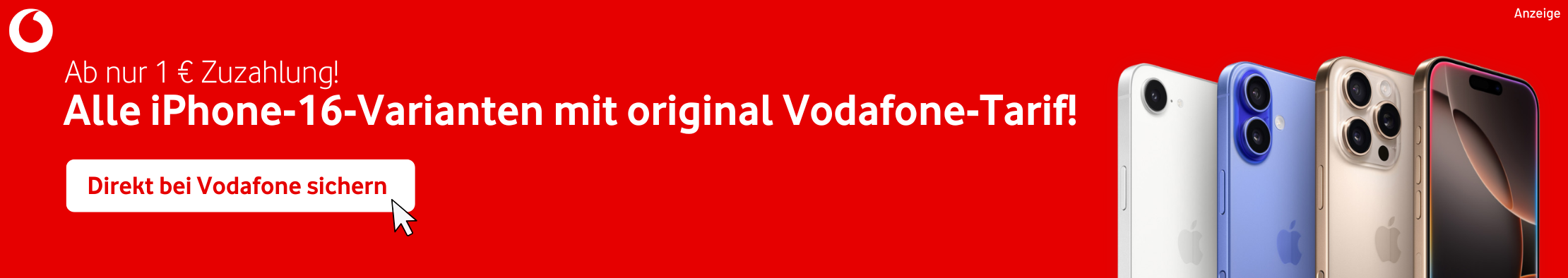 iPhone 16 mit Vodafone Vertrag