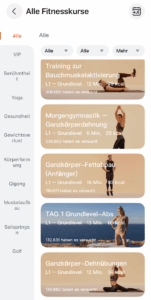 Huawei Fit 4 Pro Fitnesskurse