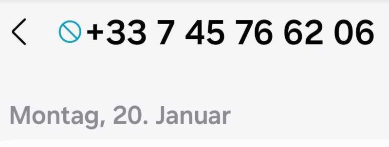 Spam Anrufe mit der Vorwahl 0033