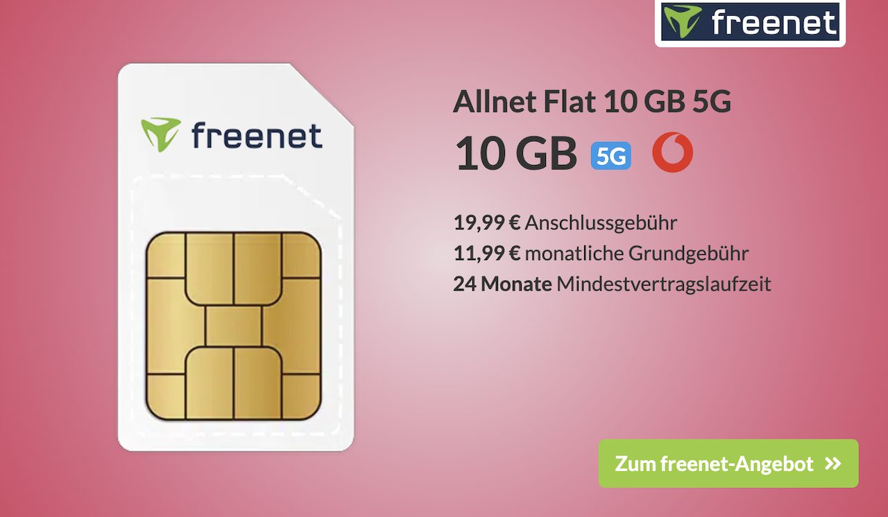 freenet Allnet-Flat 10 GB Vodafone