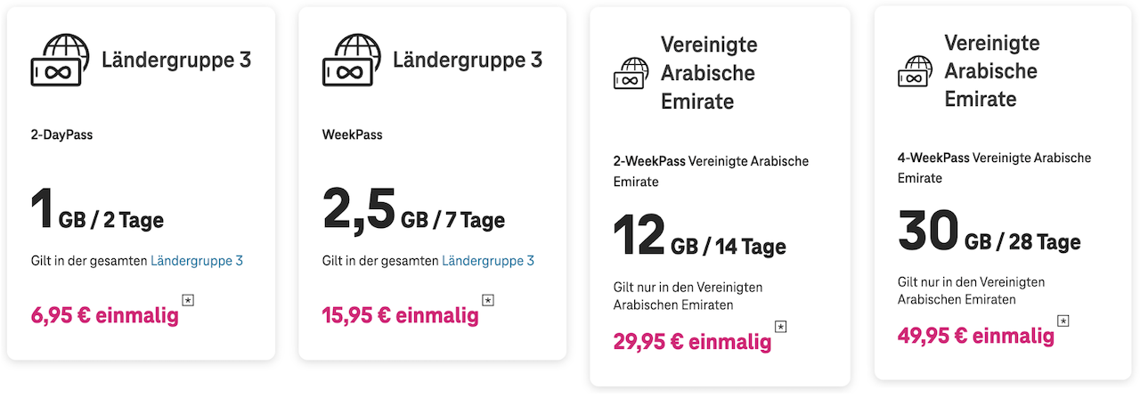 Dubai SIM-Karte Telekom Travel Surf