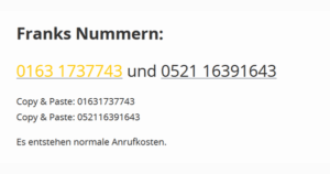 frank geht ran