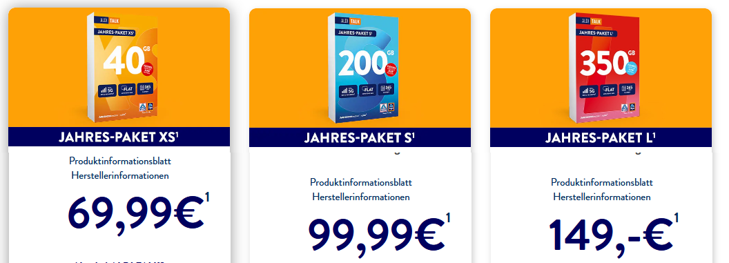 ALDI TALK Jahrespakete im Veegleich: Ab sofort wieder verfügbar!