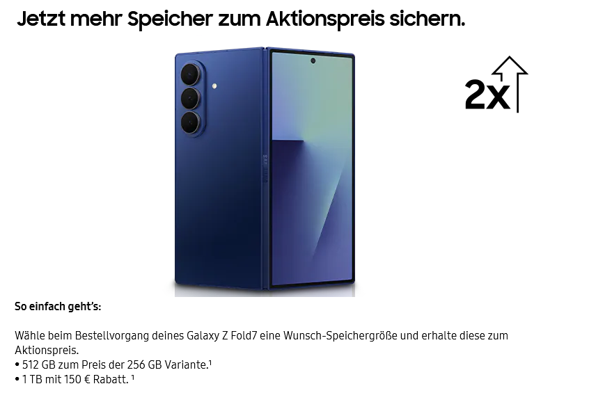 Samsung Speicher Upgrade für die Z-Reihe
