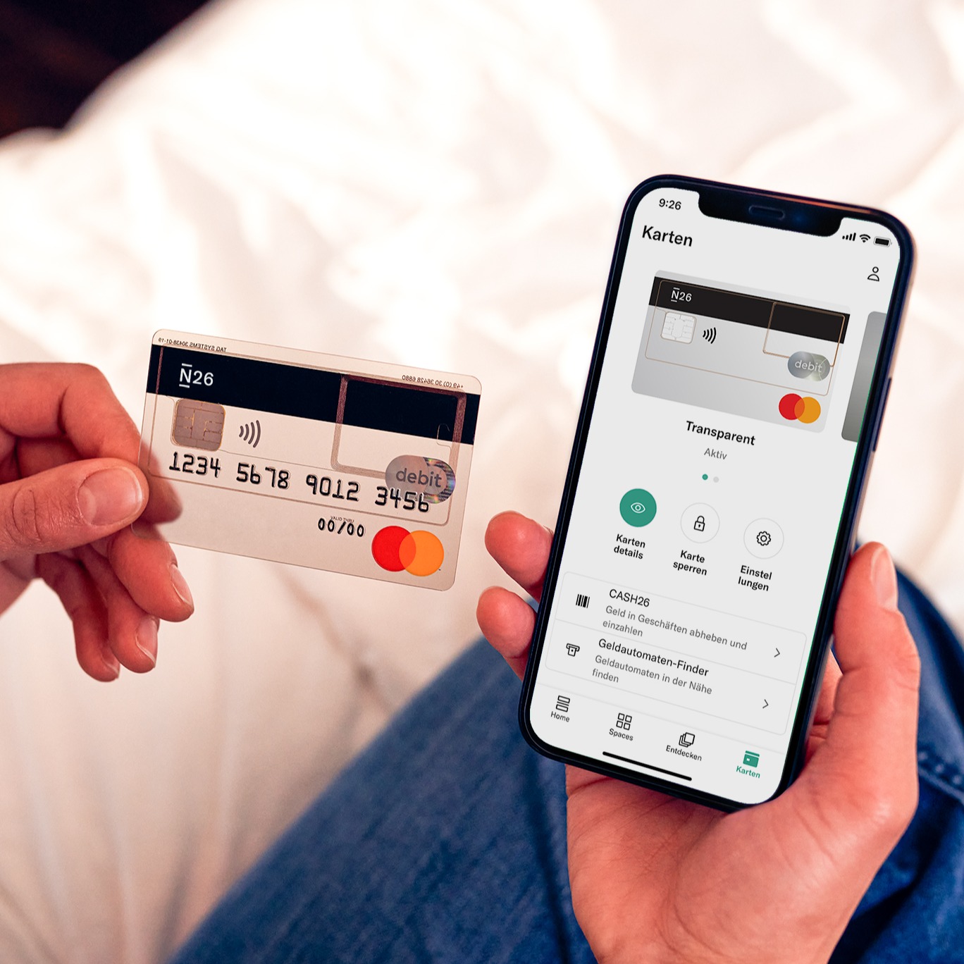 Dein Geld ist bei einer seriösen Neobank abgesichert. (Foto: N26)