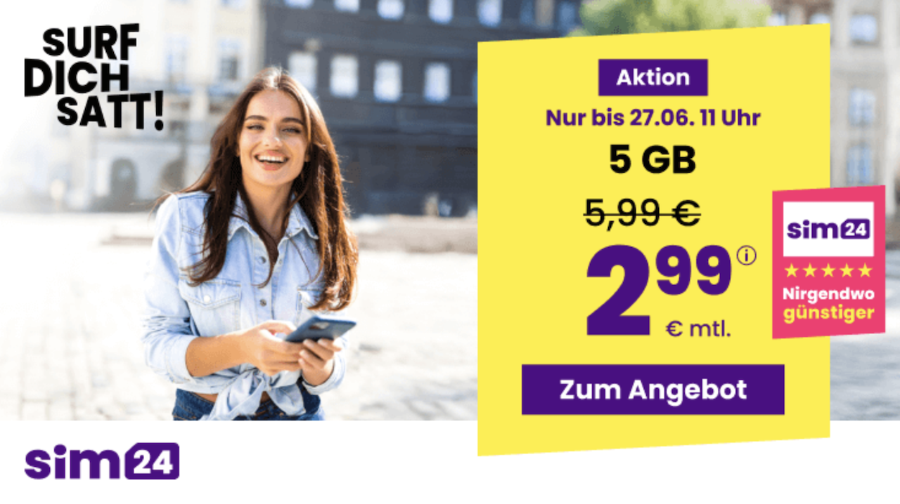 sim24 5 für 3 Deal