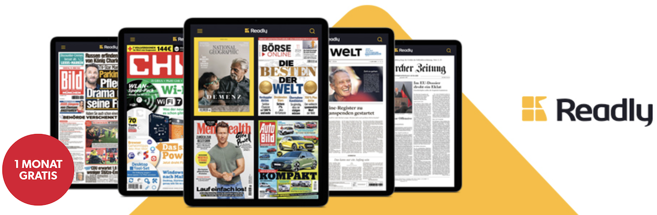 readly 1 Monat gratis