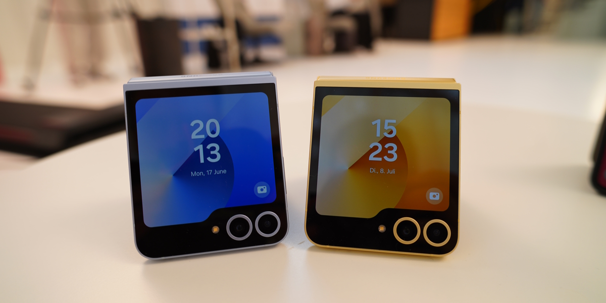 Samsung Galaxy Z Flip 7 FE – Foto – mit Vertrag in den Netzen von Telekom, Vodafone, O₂ Telefónica und 1&1