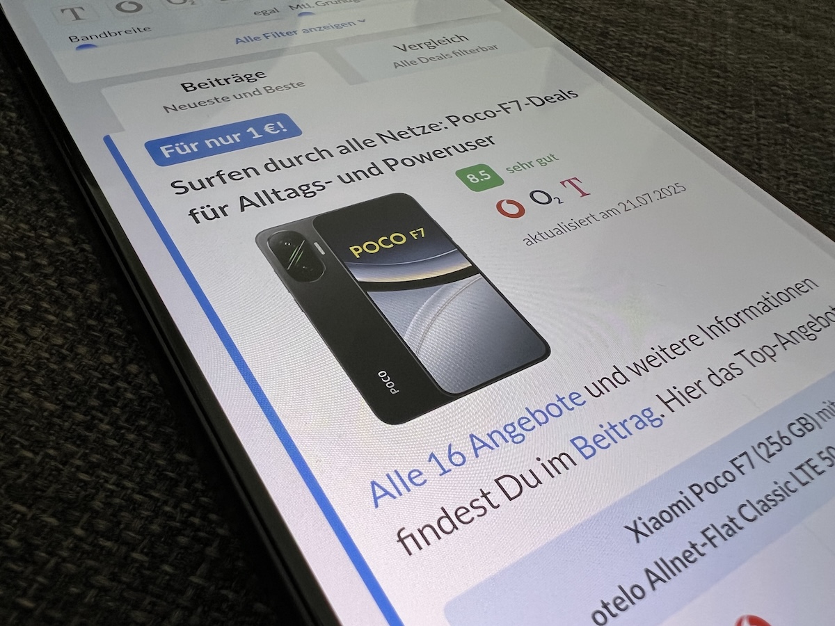 Poco F7 im Test Display AMOLED Farben