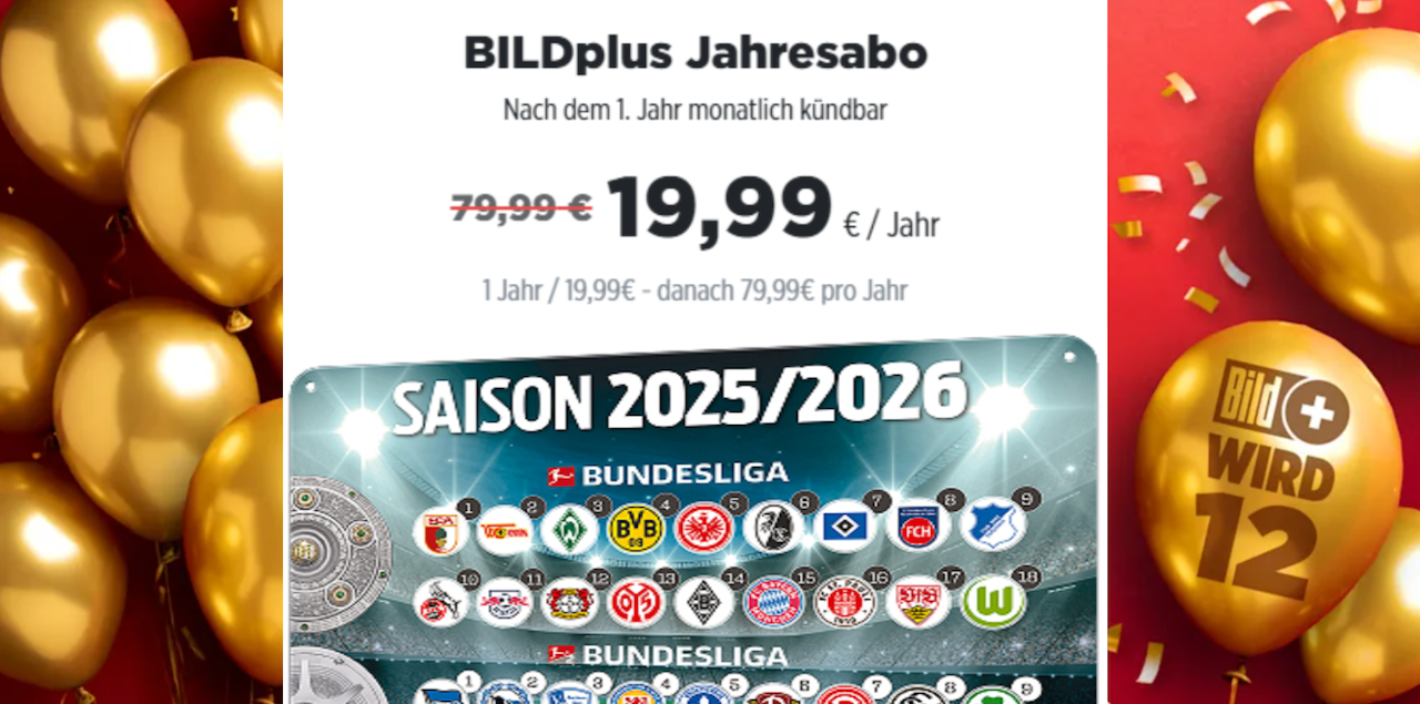 BILDplus Geburtstag