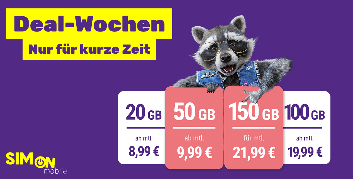 SIMon mobile Deal-Wochen