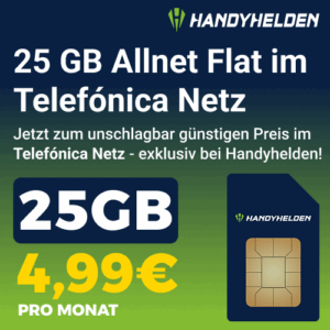 Handyhelden 25 GB Telefonica Deal verlängert