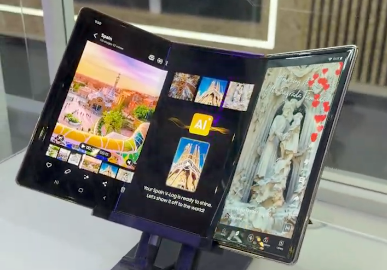 Das Samsung Flex G auf dem MWC