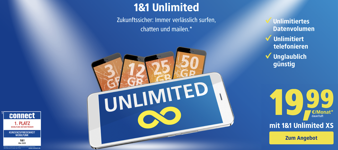 1&1 unlimited Tarife
