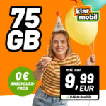 Klarmobil Allnet Flat 75 GB 5G