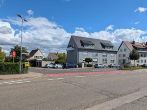 Straße mit Weitwinkel
