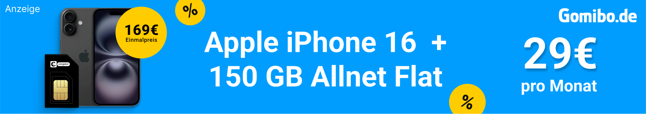 iPhone 16 Gomibo WKZ Deal