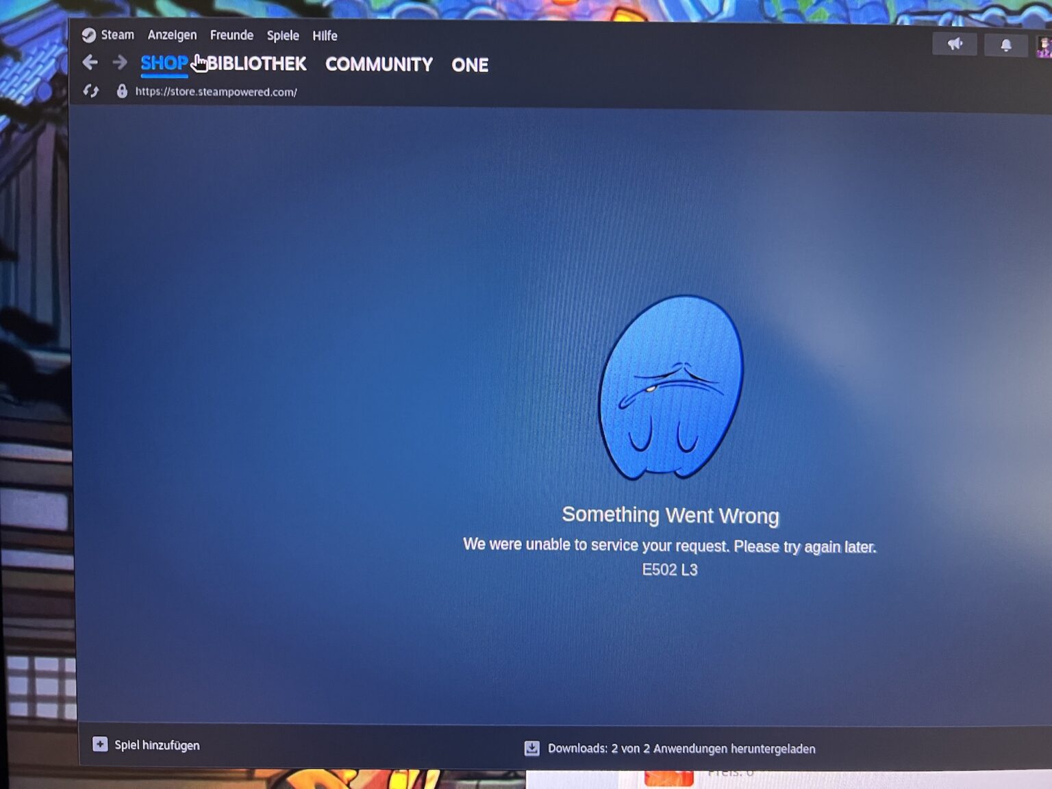 Silksong Fehlercode 109 Steam