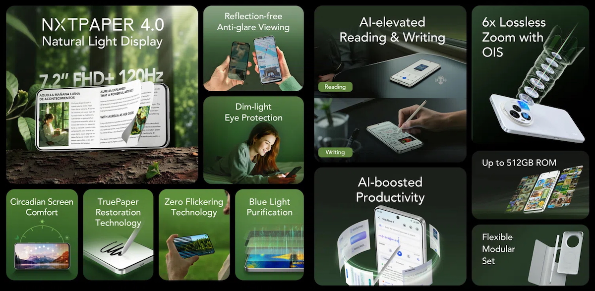 TCL Nxtpaper 60 Ultra - alle Features
