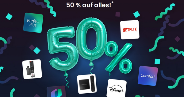 waipuTV Geburtstag mit 50% Rabatt