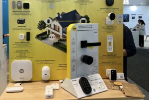 Aufgebautes Linus L2 mit Optionen am Stand.