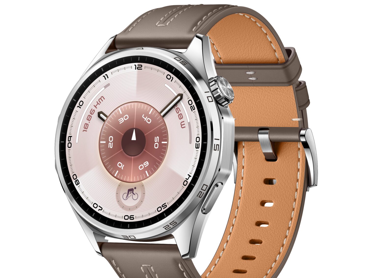 GT 6 46 mm mit Lederarmband.
