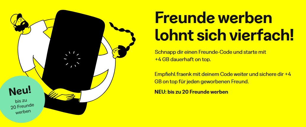 fraenk Freunde werben