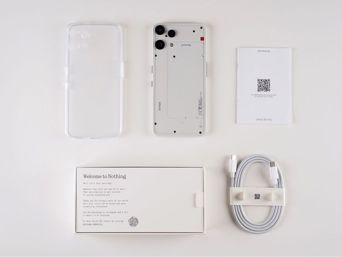 Nothing Phone (3a) Lite - Lieferumfang - mit Vertrag in deutschen Mobilfunknetzen