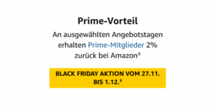 Amazon Visa Black Friday Aktion