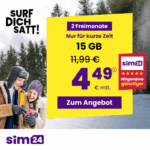 sim24 Aktionsdeal 15 GB