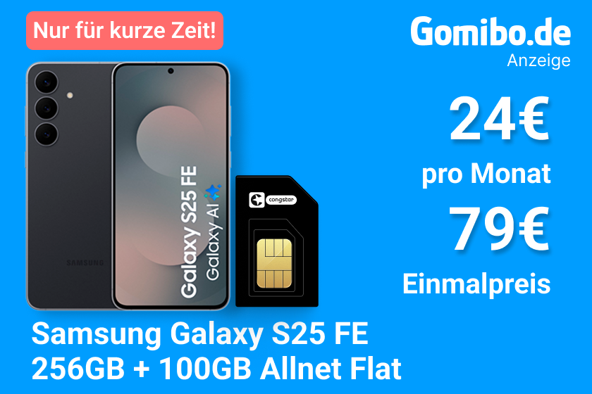 Samsung Galaxy S25 FE (128GB/256GB) + congstar - Allnet flat M 100GB