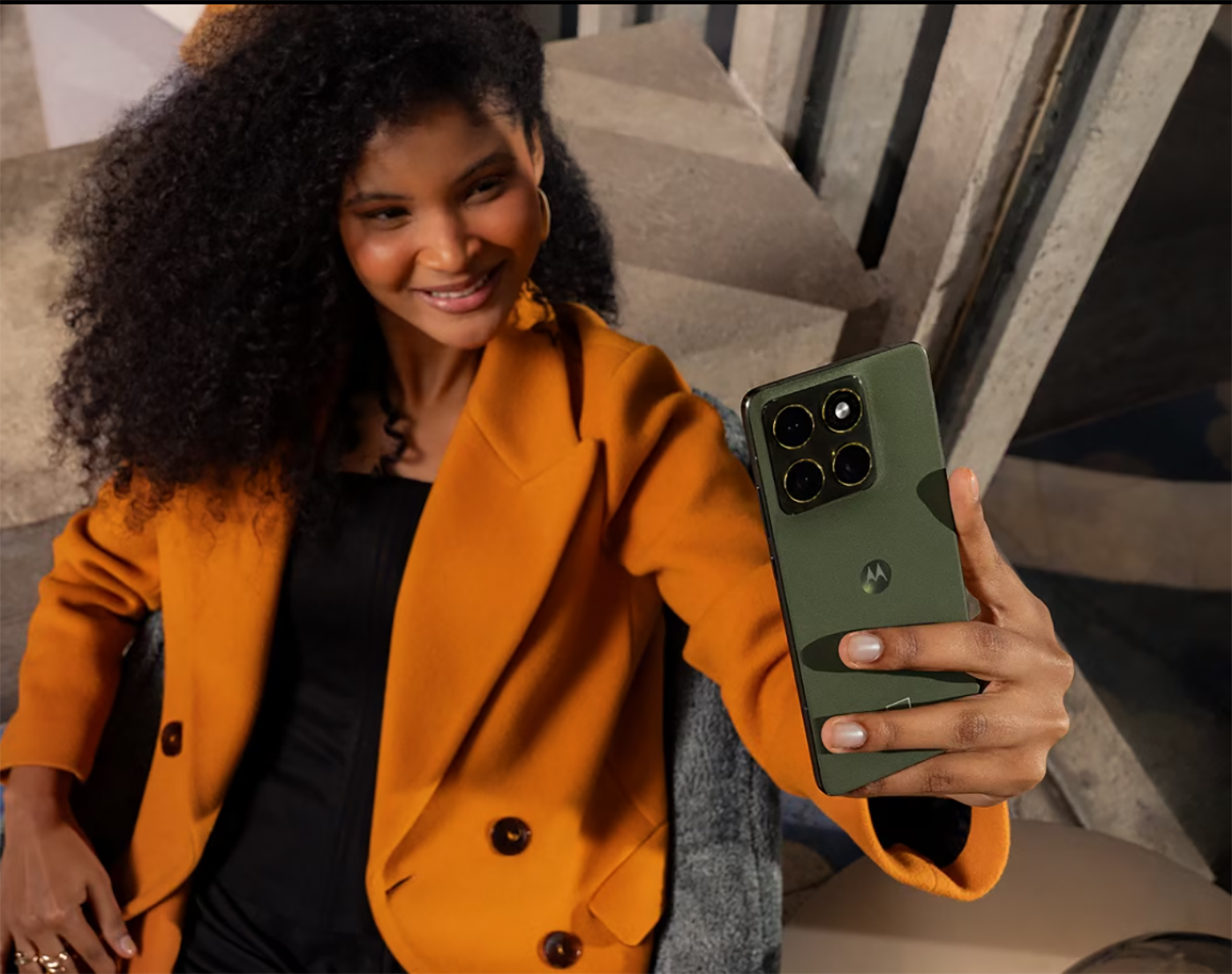 Selfie mit dem Motorola Edge 70