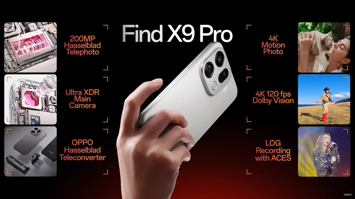 OPPO Find X9 Pro – Kameras – mit Vertrag in den Netzen von Telekom, Vodafone, O₂ Telefónica und 1&1