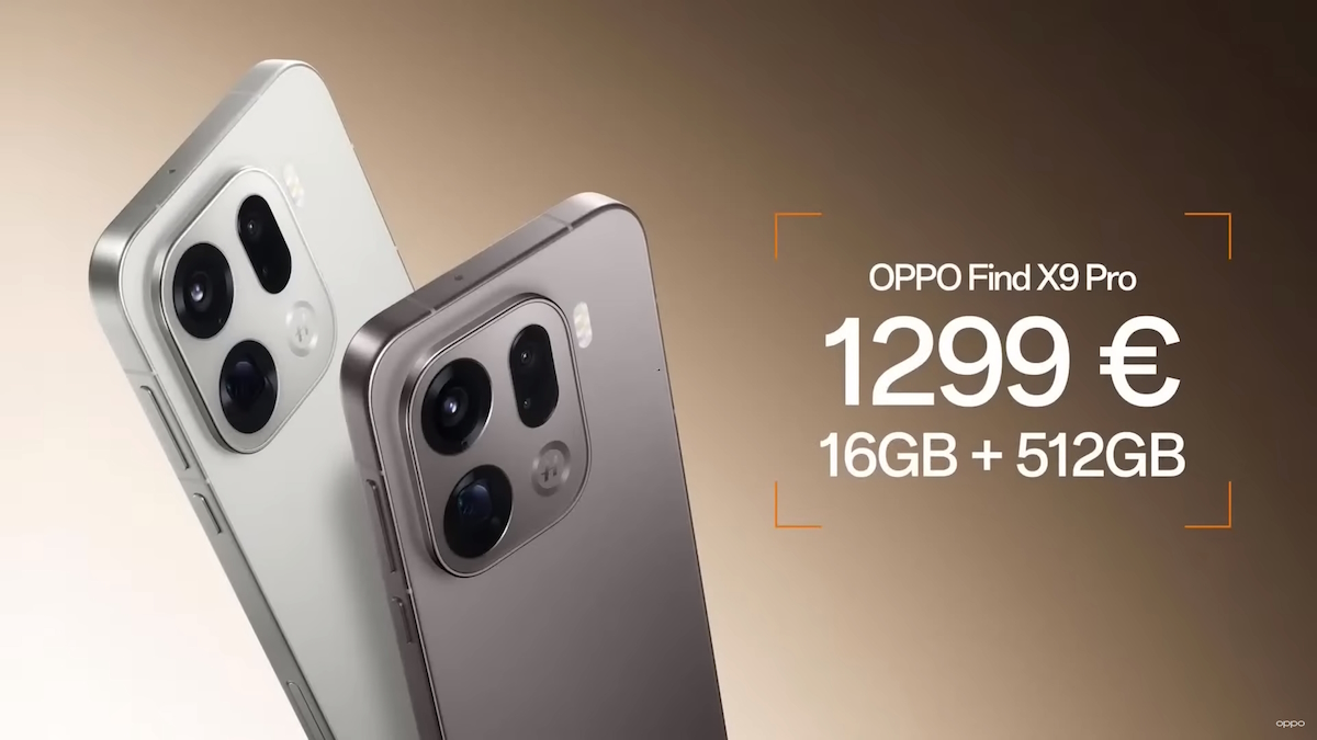 OPPO Find X9 Pro – UVP ohne Vertrag – gibt’s auch günstiger mit Vertrag in den Netzen von Telekom, Vodafone, O₂ Telefónica und 1&1