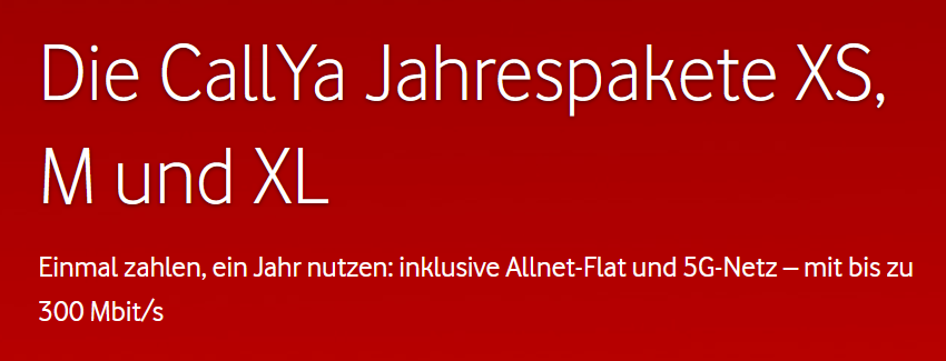 CallYa Jahrespakete