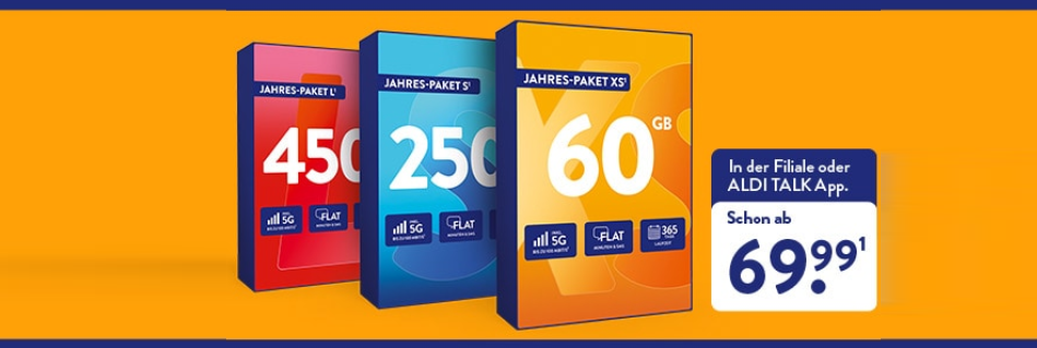 ALDI TALK Jahrespakete 2026
