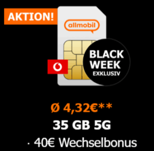allmobil M otelo-Tarif mit Allnet-Flat im Vodafone-Netz - Black Friday - LogiTel