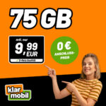klamobil Black November 75 GB für 9,99 Euro