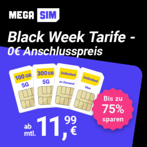 MegaSIM Black Week Tarife Teaser