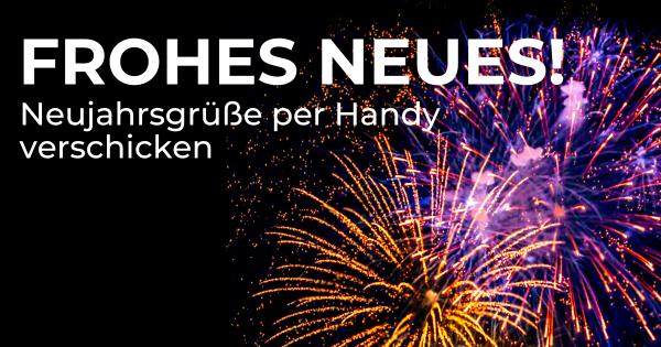Grüße zu Neujahr 2026 am Handy versenden