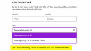 SIMon mobile eSIM Checker