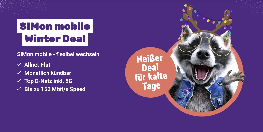 SIMon mobile Winter Deal 2025