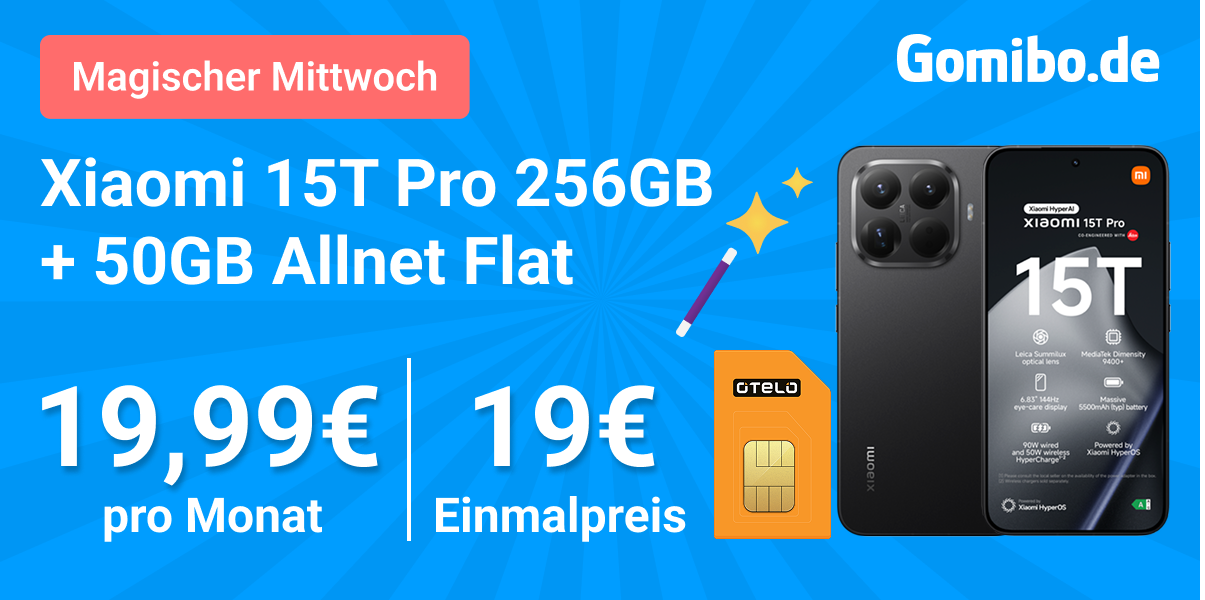 Xiaomi 15T Pro zum Bestpreis bei Gomibo