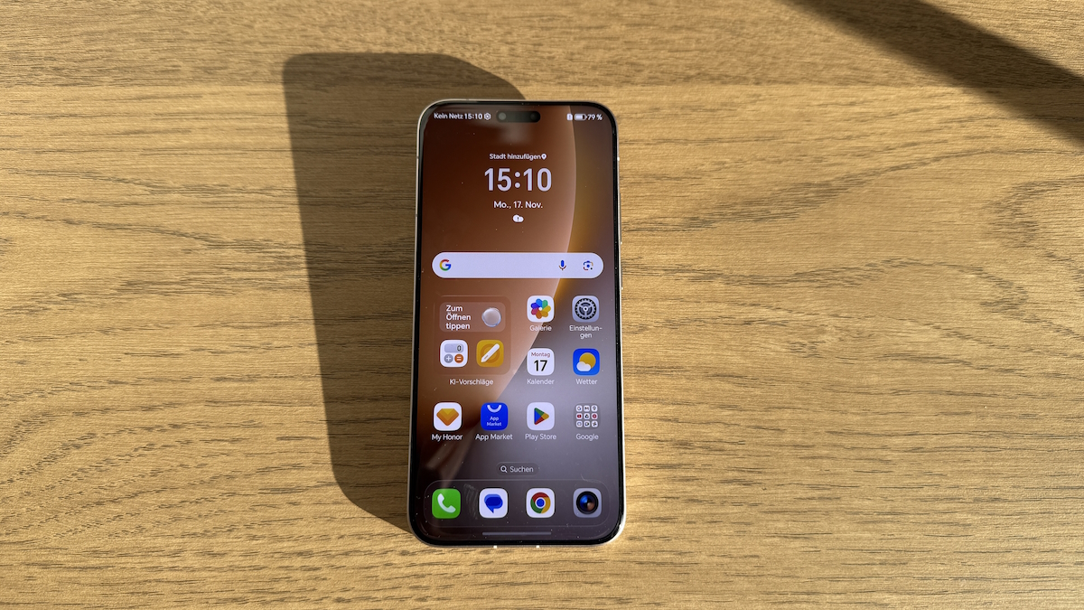 Der Bildschirm des Honor Magic8 Pro (Bild: Lena Hansen / Handyhase)