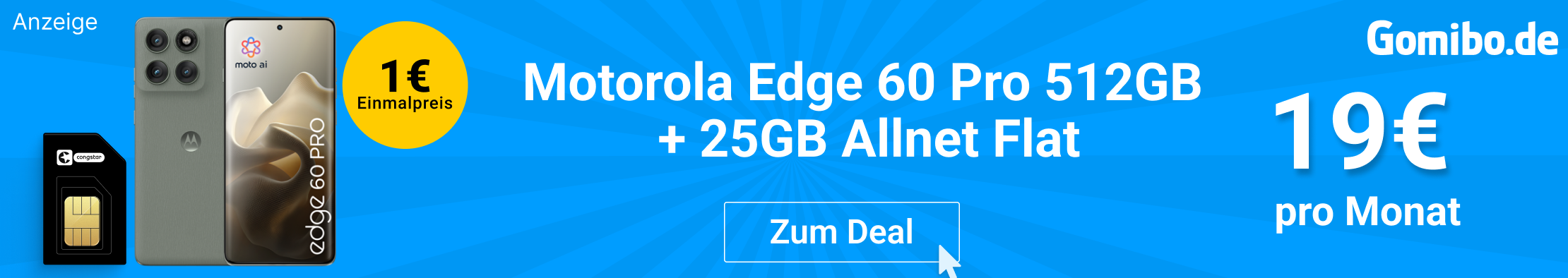 Gomibo Magischer Mittwoch Motorola Edge 60 Pro