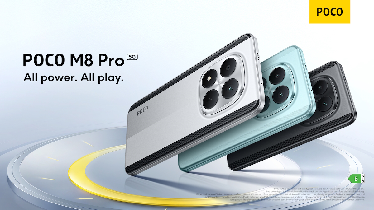 Xiaomi Poco M8 Pro mit Vertrag in den deutschen Netzen von Telekom, Vodafone, O₂ Telefónica und 1&1