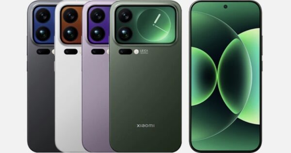 Xiaomi 17 Pro in verschiedenen Farben und mit Sicht auf das Front-Display.