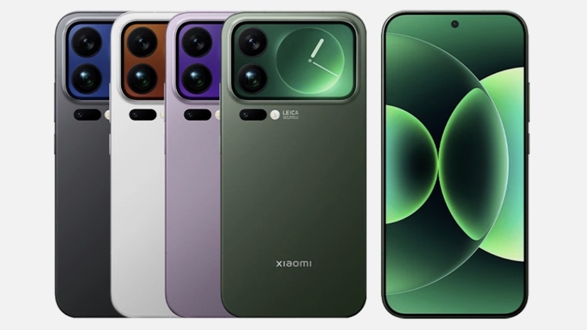 Xiaomi 17 Pro in verschiedenen Farben und mit Sicht auf das Front-Display.